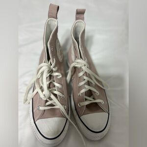 purple high top converse